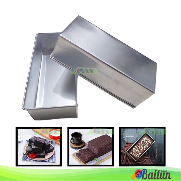 Baitun Loyang Persegi Panjang Brownies / Loyang Brownies Panggang Kecil / Loyang Bolu Kukus Besar / 