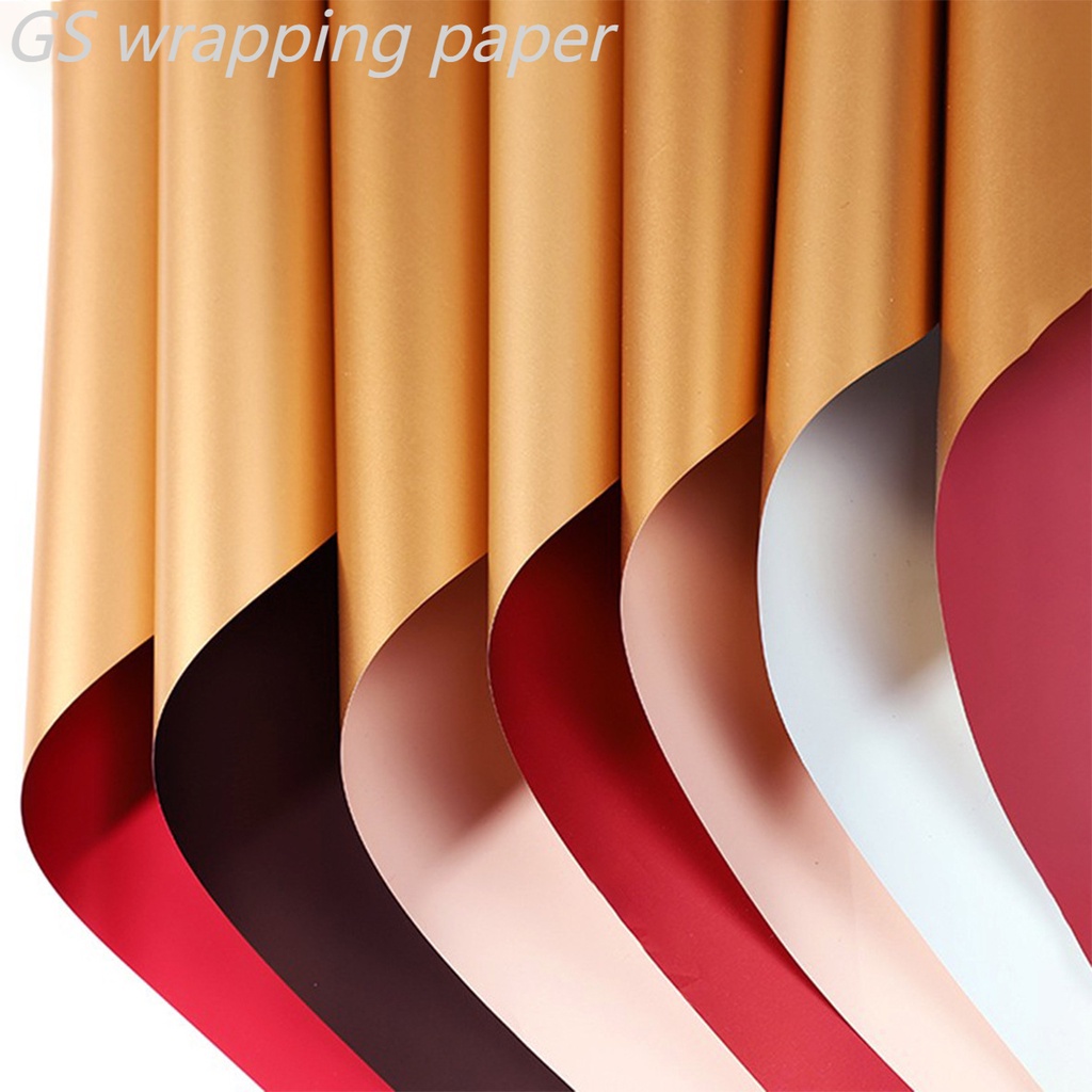 

GOLD[PER LEMBAR] DUA WARNA/KERTAS FLOWER WRAPPING/ CELLOPHANE EVER KERTAS/ BUKET BUNGA HAND BOUQUET