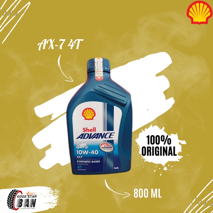 OLI MOTOR SHELL ADVANCE AX 7 - 0,8L OLI MOTOR BEBEK