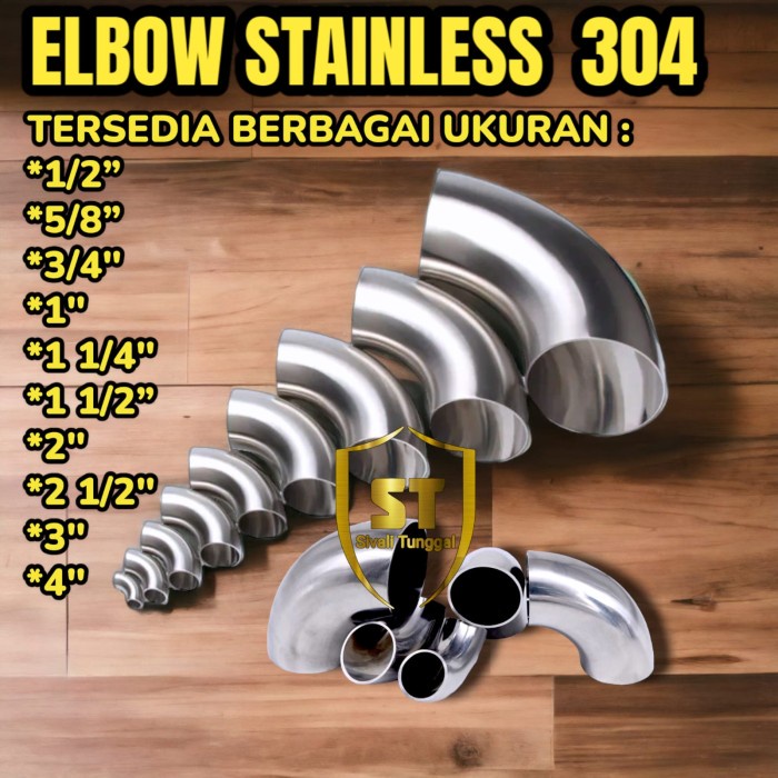 ELBOW/KNEE LAS 3/4" INCHI (19MM) STAINLESS 304