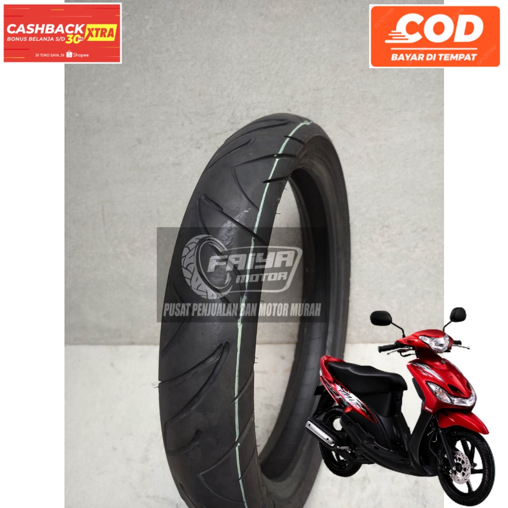BAN MIO SMILE  DEPAN UKURAN 80/80-14 NON TUBLES CORSA TERJAMIN