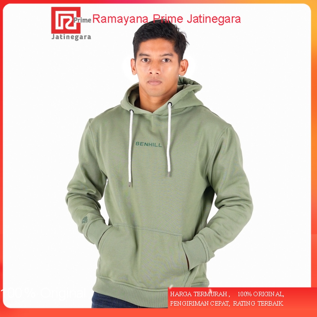 Benhill Sweat Hoodie Unisex 3 Warna (Sage,Mint green,Misty)RAMAYANA JAKTIM