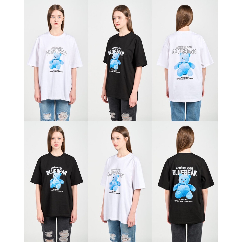 ADLV Blue Teddy Bear Tshirt//outlet//