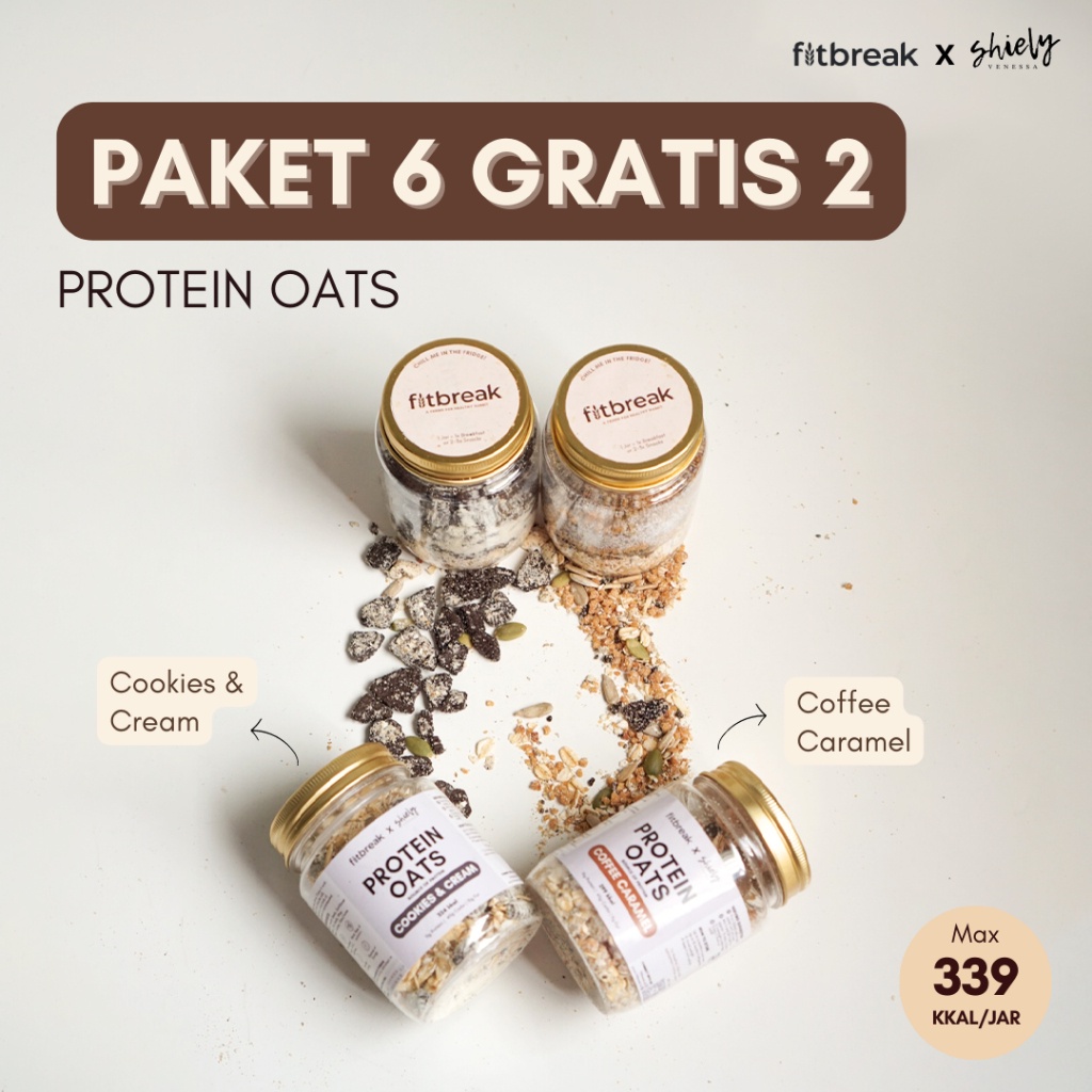 

Fitbreak Protein Oats Paket 6 Gratis 2 ~ TC777