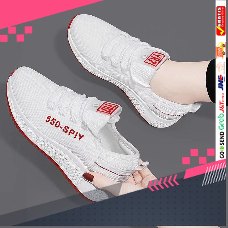 UKURAN SIZE 37 38 39 40 41 42 43 44 45 /GROSIRTAS LV0137 Sepatu Sneakers Wanita Import Sport Shoes P