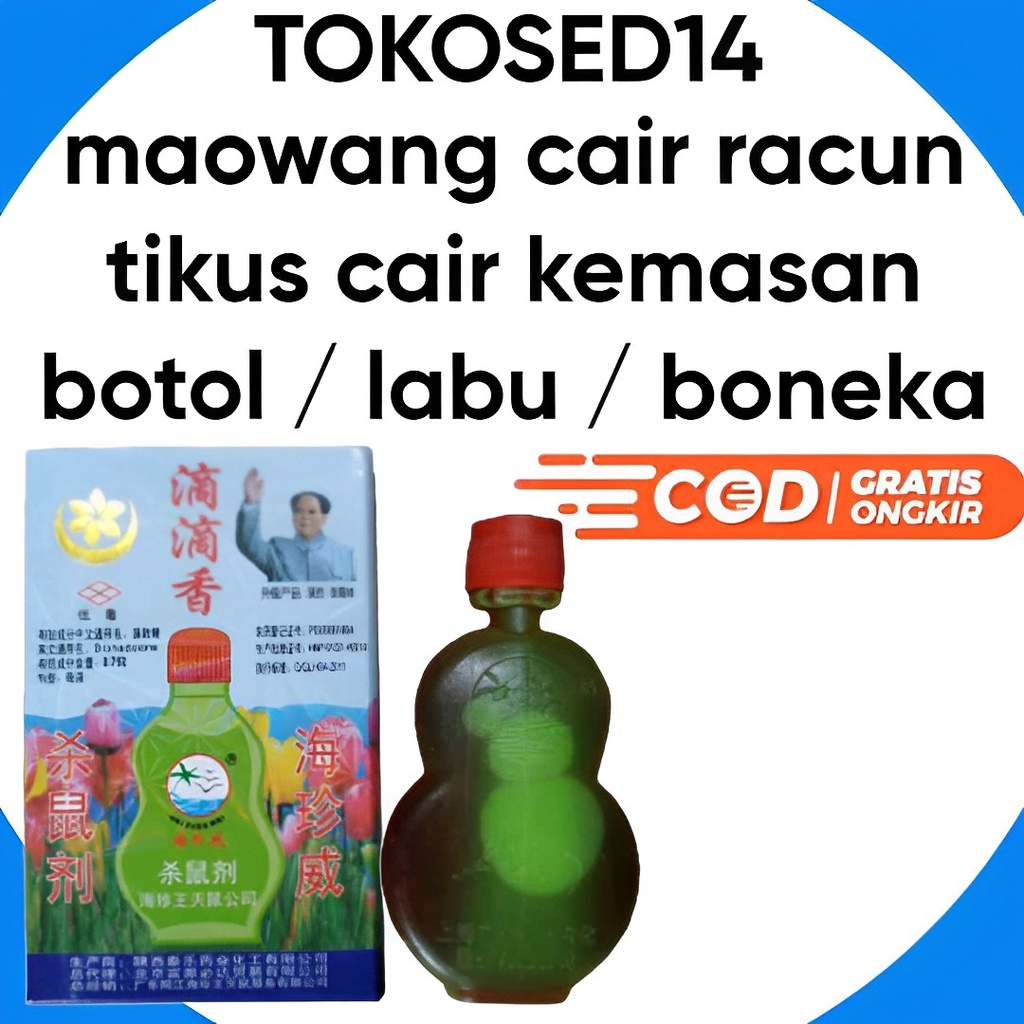 Racun tikus curut  cair mode labu  botol  / guci