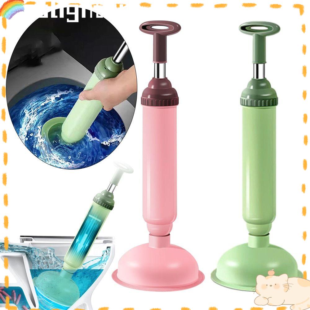 Solighter Toilet Plunger Dengan Sucker Drain Clean Supplies Anti Sumbat Pembersih Saluran Air Bathtub Shower