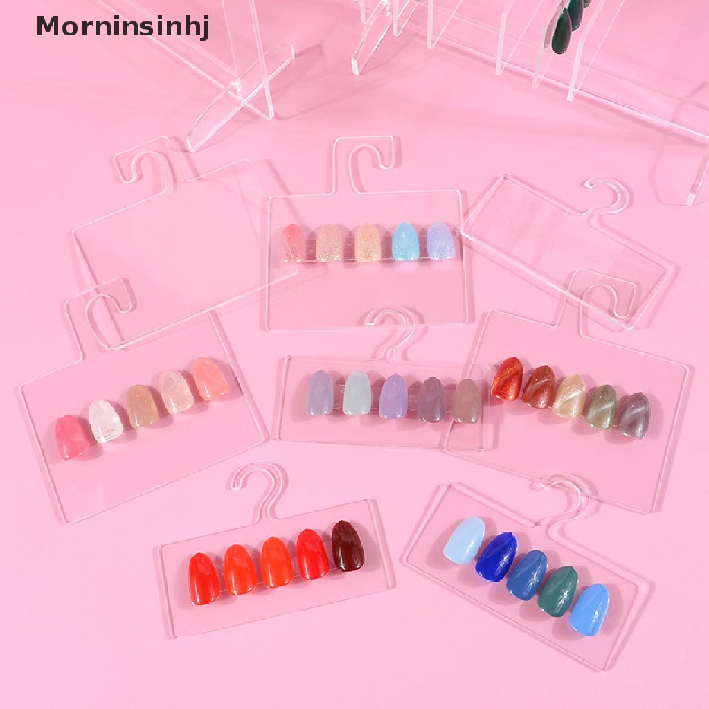 Mornin Papan Pajangan Nail Art Kuku Palsu Sample Display Gantungan Pajangan Kuku Stand id