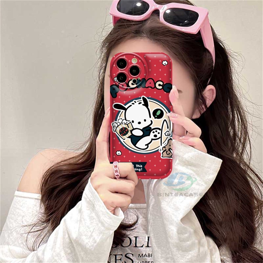 Realme 10 C55 C15 C12 C25S C11 C20 realme5 5i 6i C3 8i C21Y C25Y Cinnamoroll Dan Pochacco Silicone Airbag Case Binteacase