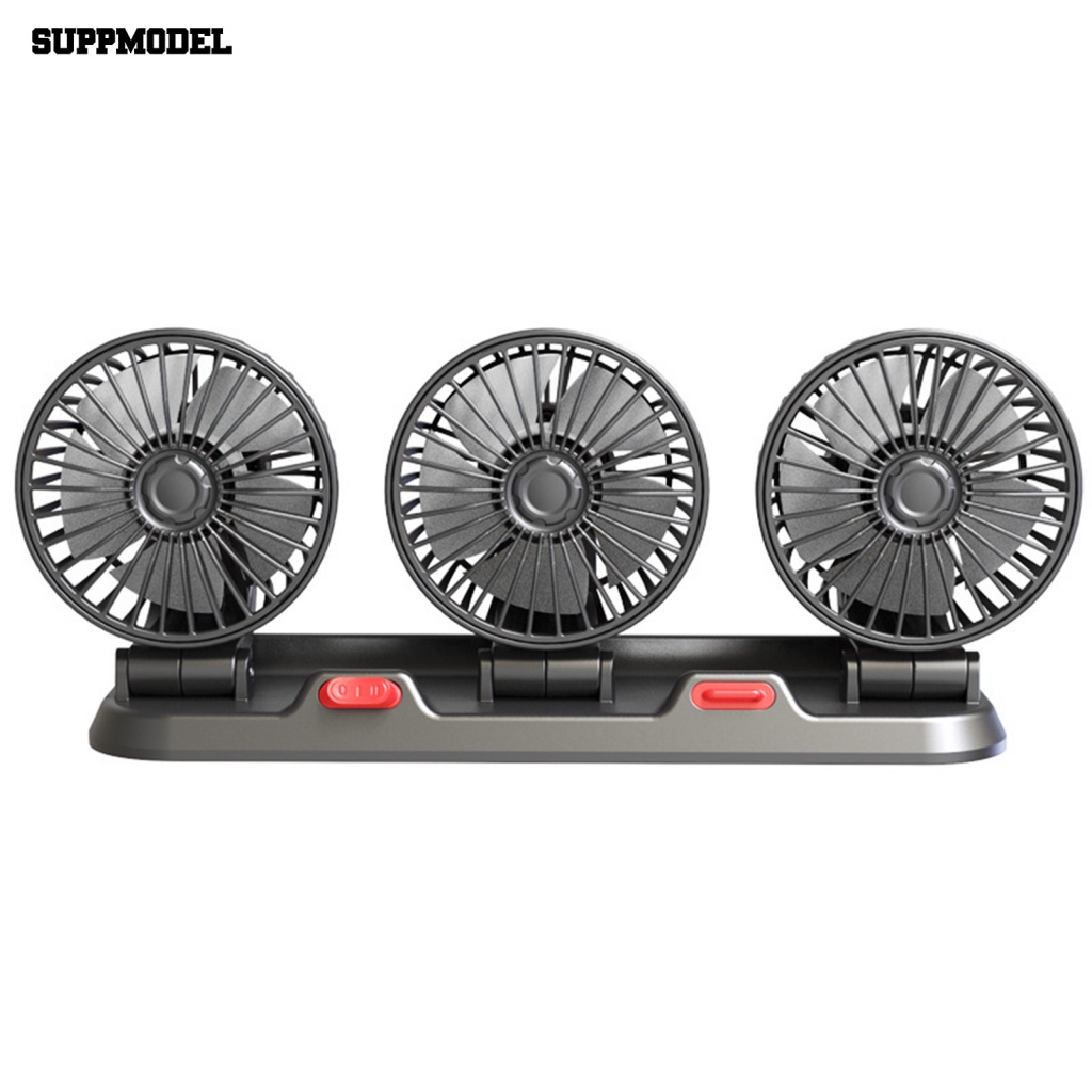 Suppmodel Kipas Angin Kendaraan Truk Yang Dapat Diputar Perlengkapan Otomatis Meja Kendaraan Truk Kipas Mobil Mini Fan High Airflow