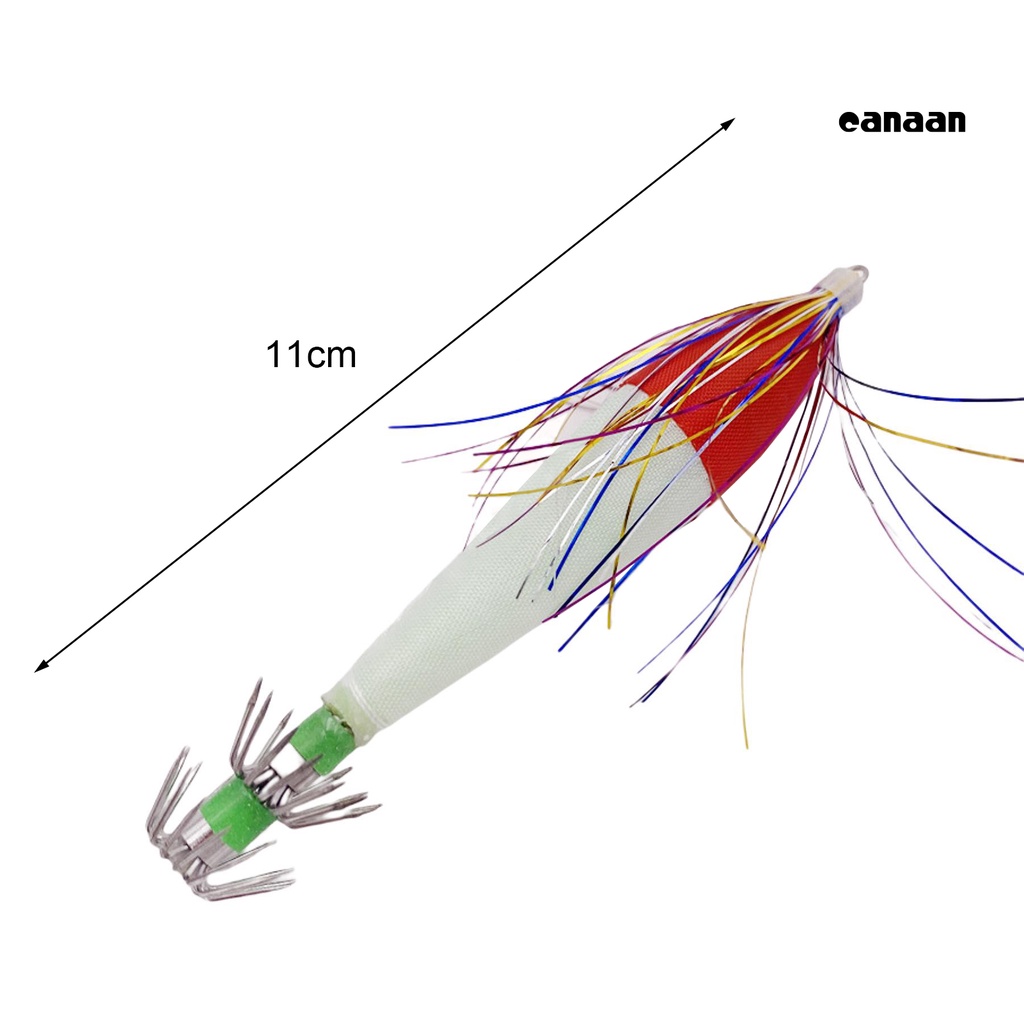 Cnn-6g/11cm Kait Cumi Kait Tajam Simulasi Menggoda Memancing Kait Payung Ganda Kait Jarum Cumi Untuk Memancing Di Luar Ruangan