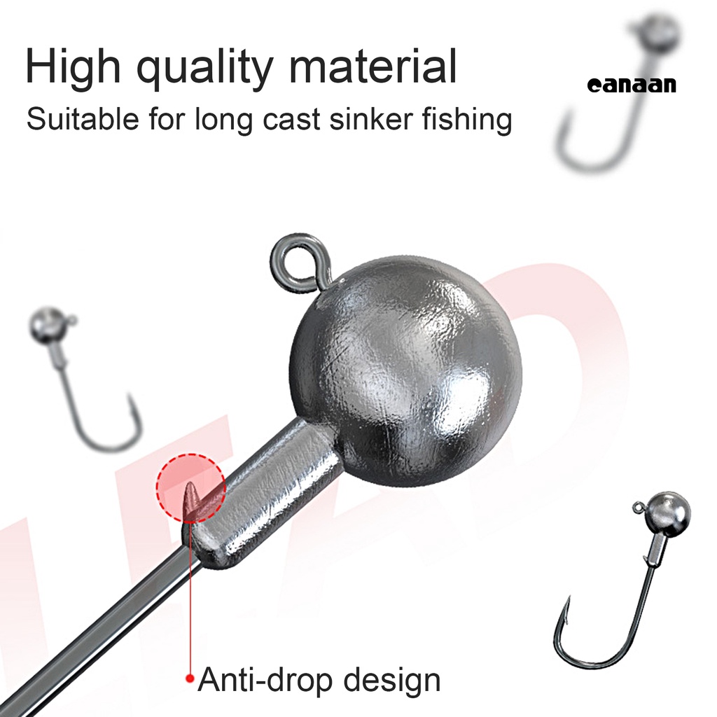 Cnn-10pcs/set Jig Kepala Kait Darah Alur Tidak Dicat Tahan Karat Tajam Anti-Korosi Memperbaiki Ikan Penembus Kuat Cacing Lembut Barb Fishhook Kit Peralatan Memancing