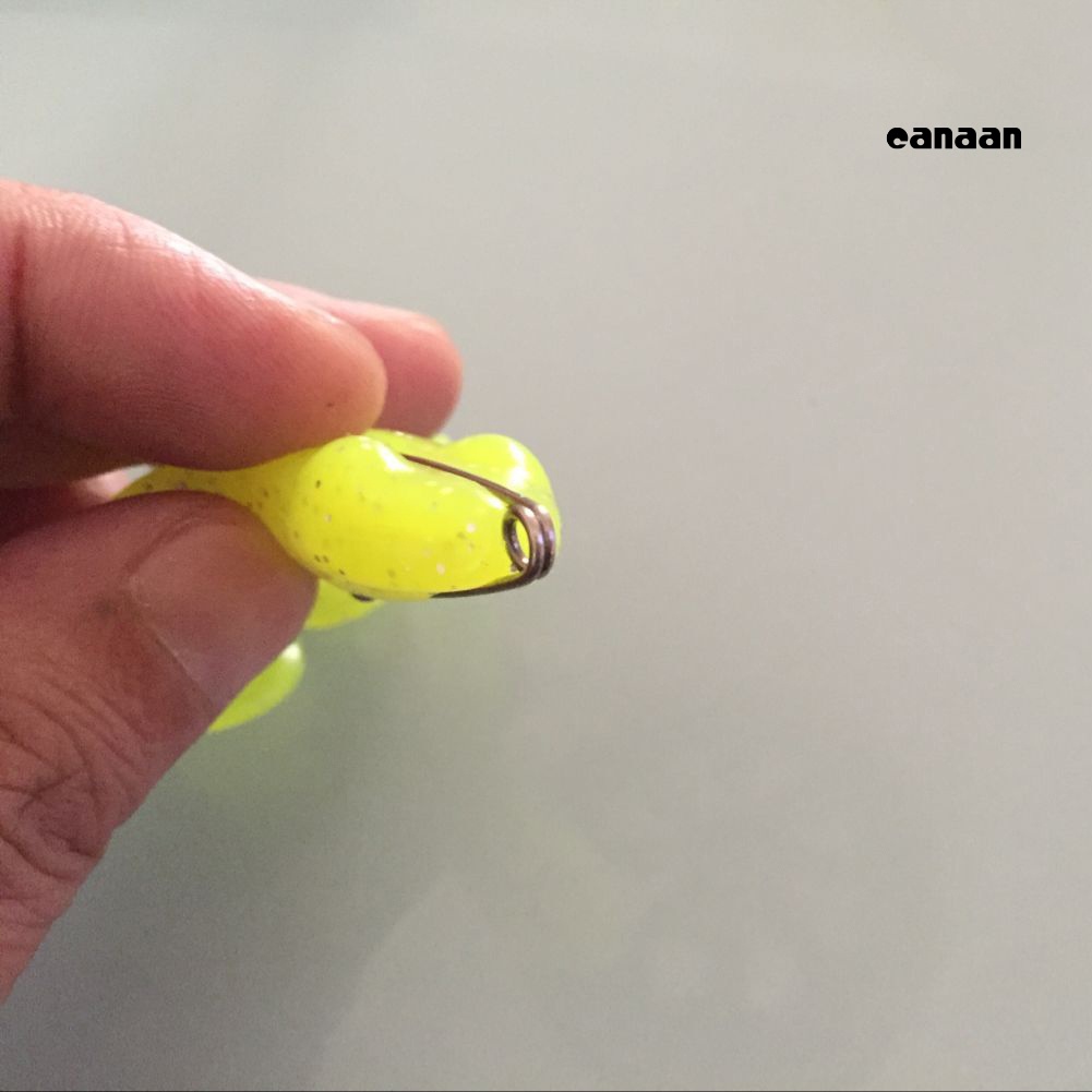 Cnn-fishing Tackle Bait Kodok Buatan Soft Lure Crankbait Dengan Pengait Sequin Metal