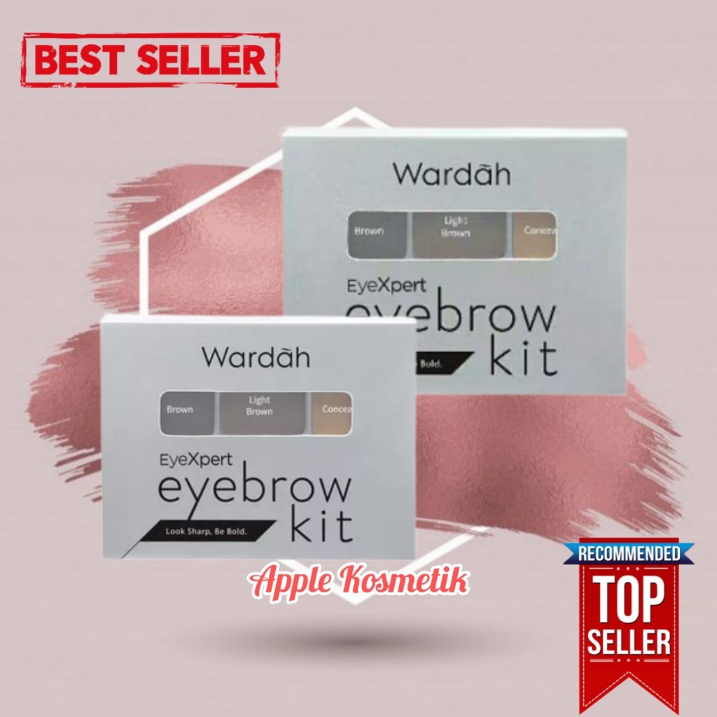 WARDAH EyeXpert Eyebrow Kit 3g - Apple_Kosmetik