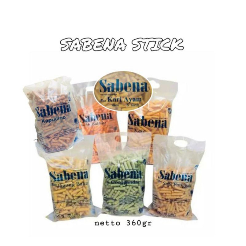 

Stik snak Sabena jumbo 360 gr rasa jagung keju balado sapi panggang/ Sabena Biscuit