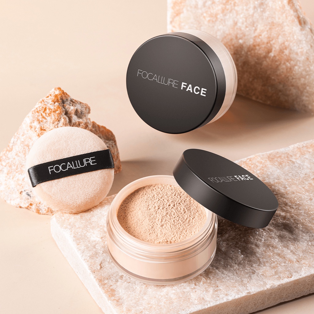 FOCALLURE Super Fine Loose Powder - 3 Colours Bedak Tabur FA15