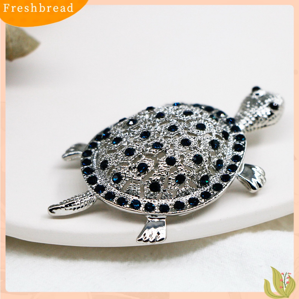 &lt; Freshbread &gt; Pin Bros Bentuk Kreatif Warna Vibrant Menggemaskan Karat Berkilau Hias Alloy Pakaian Syal Turtle Brooch Pin Perhiasan Decor Untuk Wanita