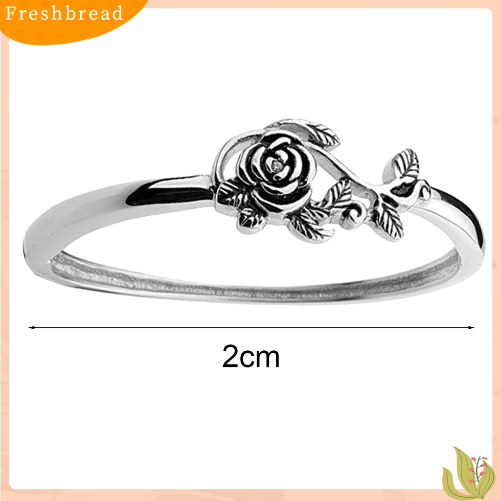 &lt; Freshbread &gt; Cincin Kawin Desain Mawar Cincin Kawin Halus Klasik Elegan Untuk Pernikahan