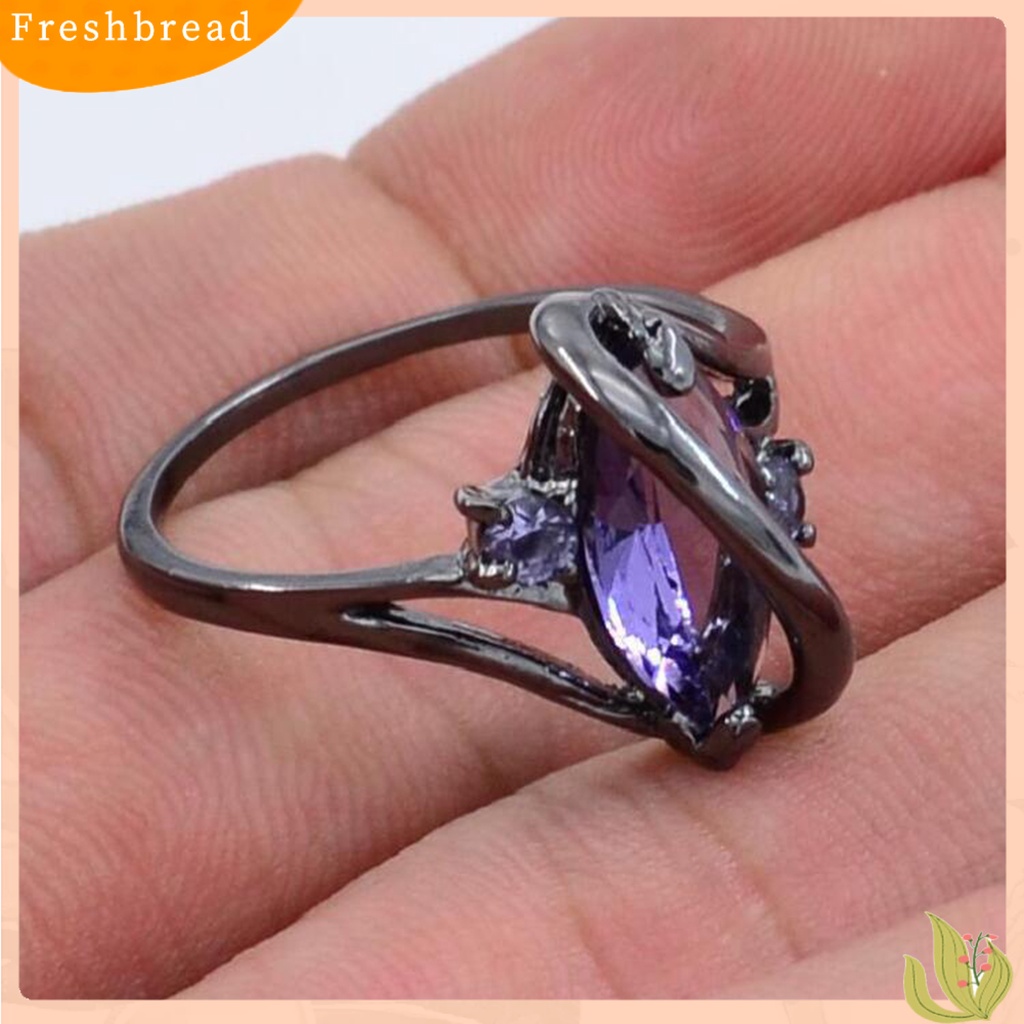 &lt; Freshbread &gt; Finger Band Retro Electroplating Kristal Imitasi Hypoallergenic Geometris Berdandan Sentuhan Kulit Berbentuk S Cincin Buku Jari Wanita Untuk Pakaian Sehari-Hari