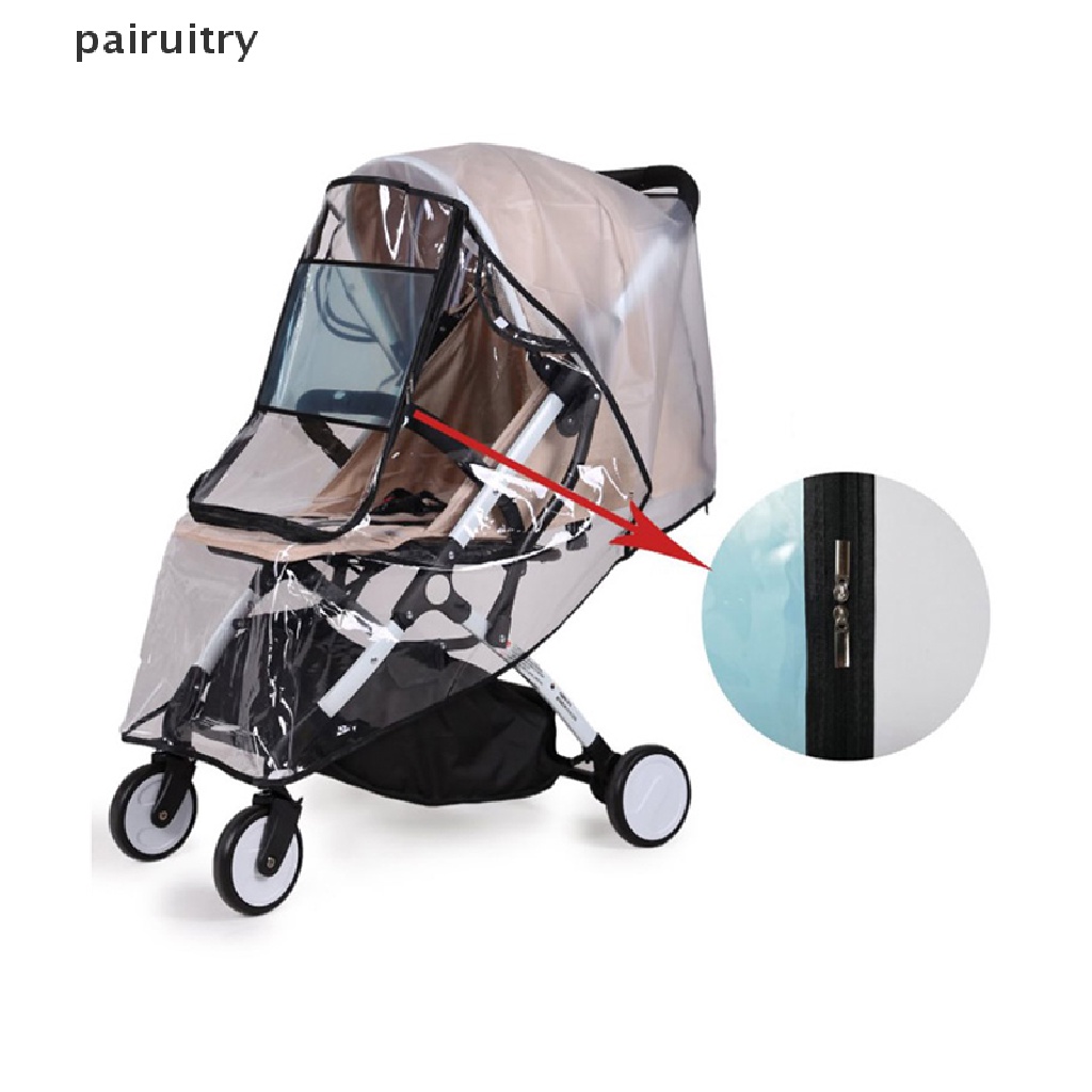 Prt EVA Stroller Bayi Anti Air Rain Cover Transparan Kursi Dorong Jas Hujan PRT