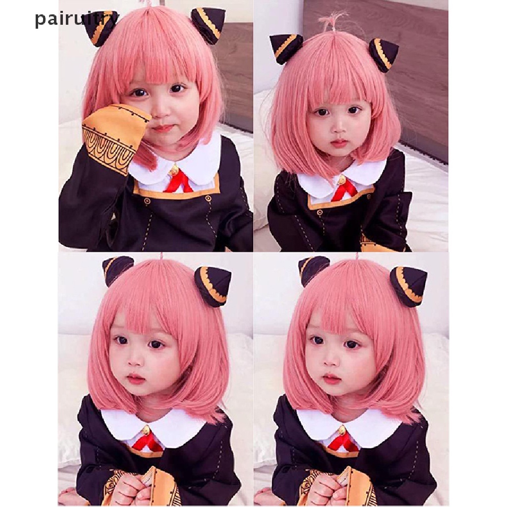 Prt Karakter Anime Pink Cosplay Wig Halloween Party Props Cosplay Wig Decor PRT