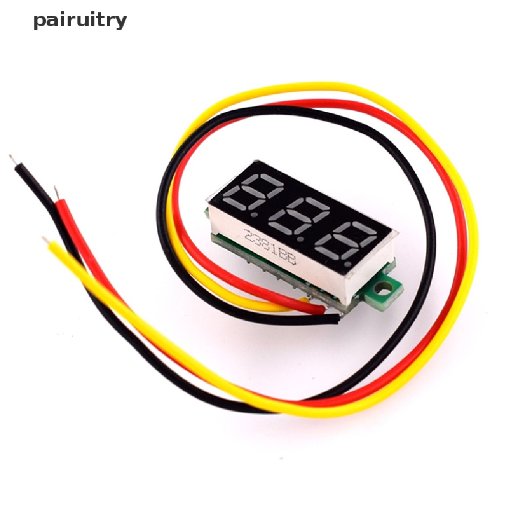 Prt Ultra Kecil Digital DC Voltage Meter LED Voltage Display Tiga Kawat DC0-100V PRT