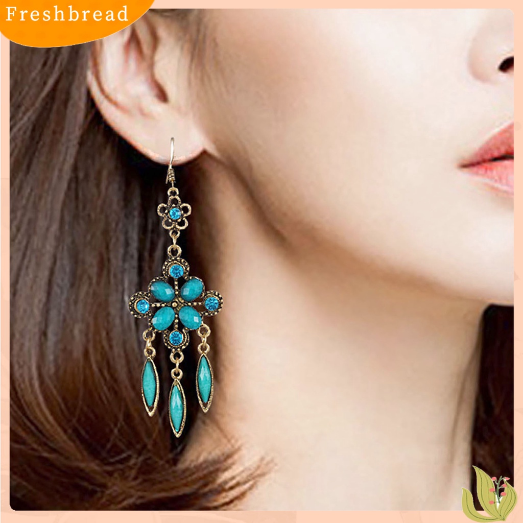 &lt; Freshbread &gt; 1pasang Anting Menjuntai Bentuk Kreatif Bahan Alloy Tahan Karat Anting Kait Antik Perlengkapan Perhiasan Untuk Lady