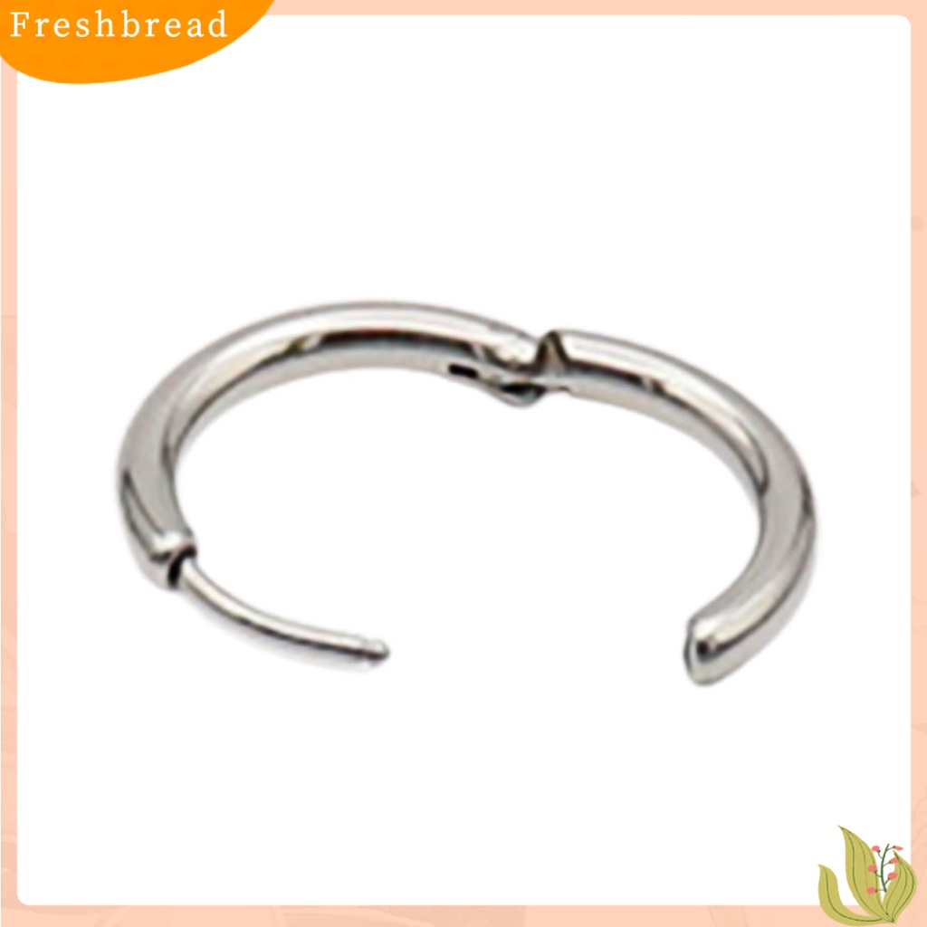 &lt; Freshbread &gt; 1Pc Unisex Anting Hoop All-match Perhiasan Aksesori Tusuk Bulat Anting Sederhana Untuk Belanja