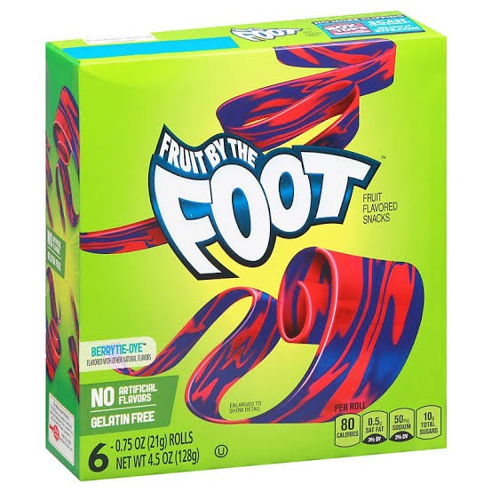 

Betty Crocker Fruit By The Foot Berry Tie Die Fruit 6 Roll 4,5 OZ 128g