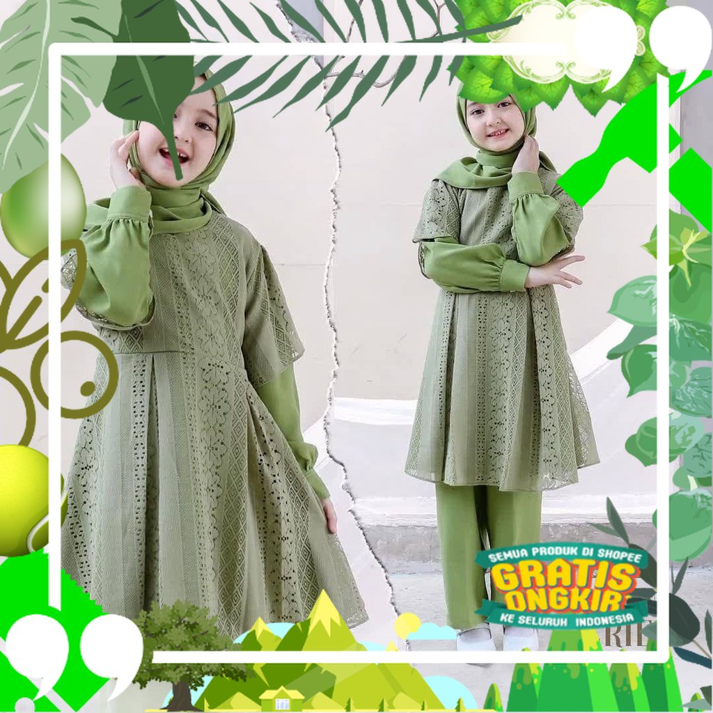 DISKON SHIRIN SET 2IN1 KIDS Baju Setelan Kids Perempuan Termurah Atasan Dan Celana Import Setelan Wa