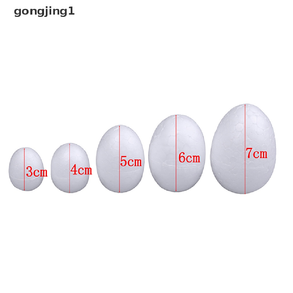 Ggg 10PCS DIY Foam Easter Eggs Foam Kerajinan Tangan Untuk Dekorasi Pesta Paskah3 /4 /5 /6/7CM Eggs ID
