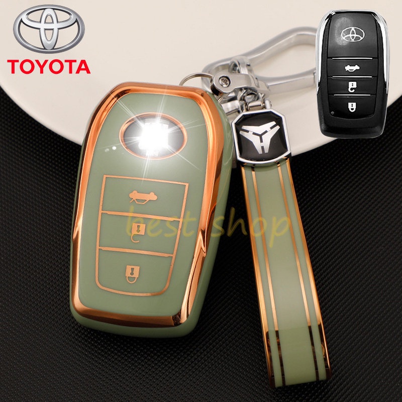 Toyota Key Cover Case Gantungan Kunci Mobil Untuk Toyota Hilux Rogue Harrier Camry Vellfire Alphard yaris Aksesoris