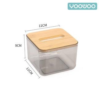 Kotak tisu transparan /Tissue Box /kotak penyimpanan tisu /Tempat Tisu - Kecil, Transparan
