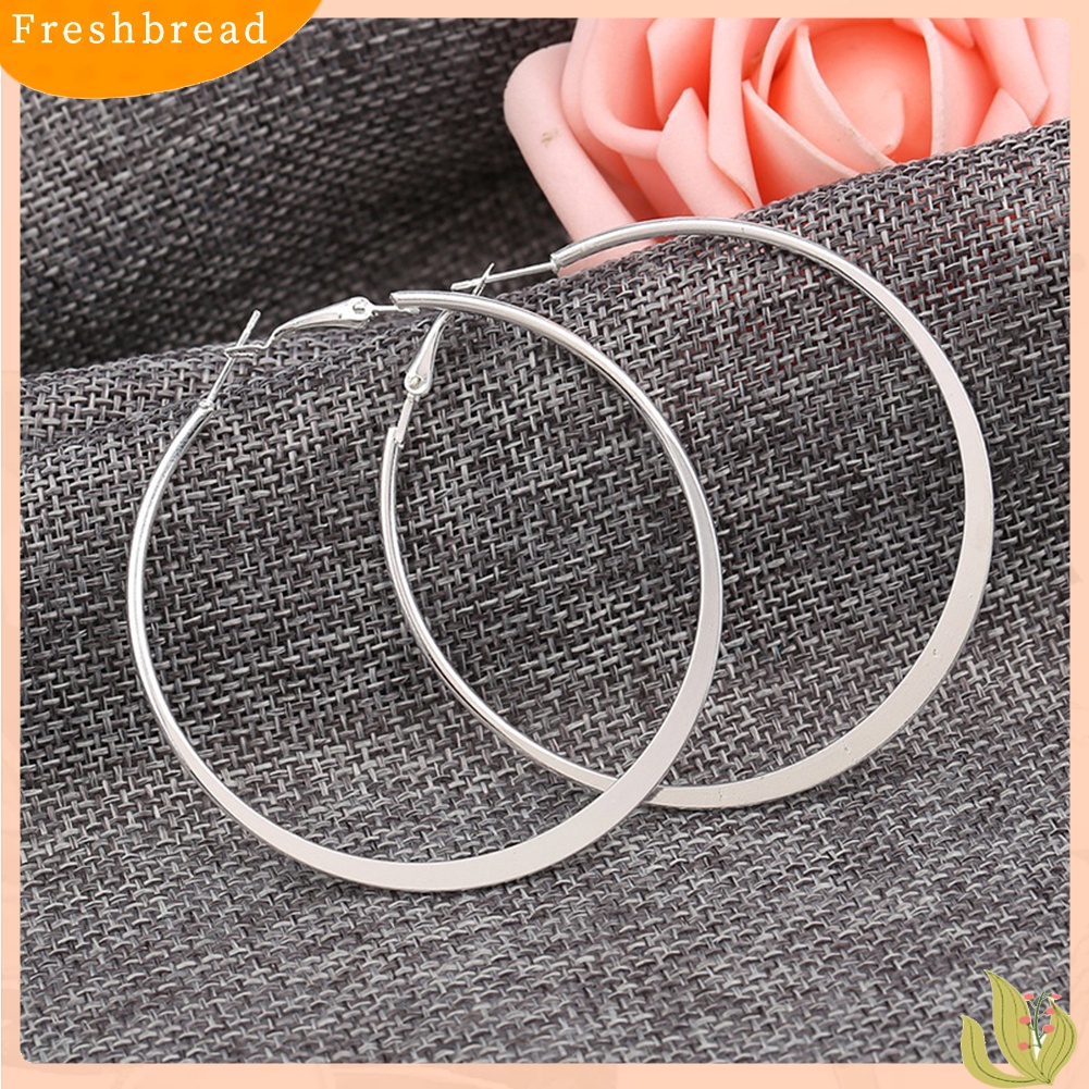 {In Stock} 3pasang Ukuran Yang Berbeda Mode Lingkaran Liontin Hoop Earrings Eardrop Jewelry