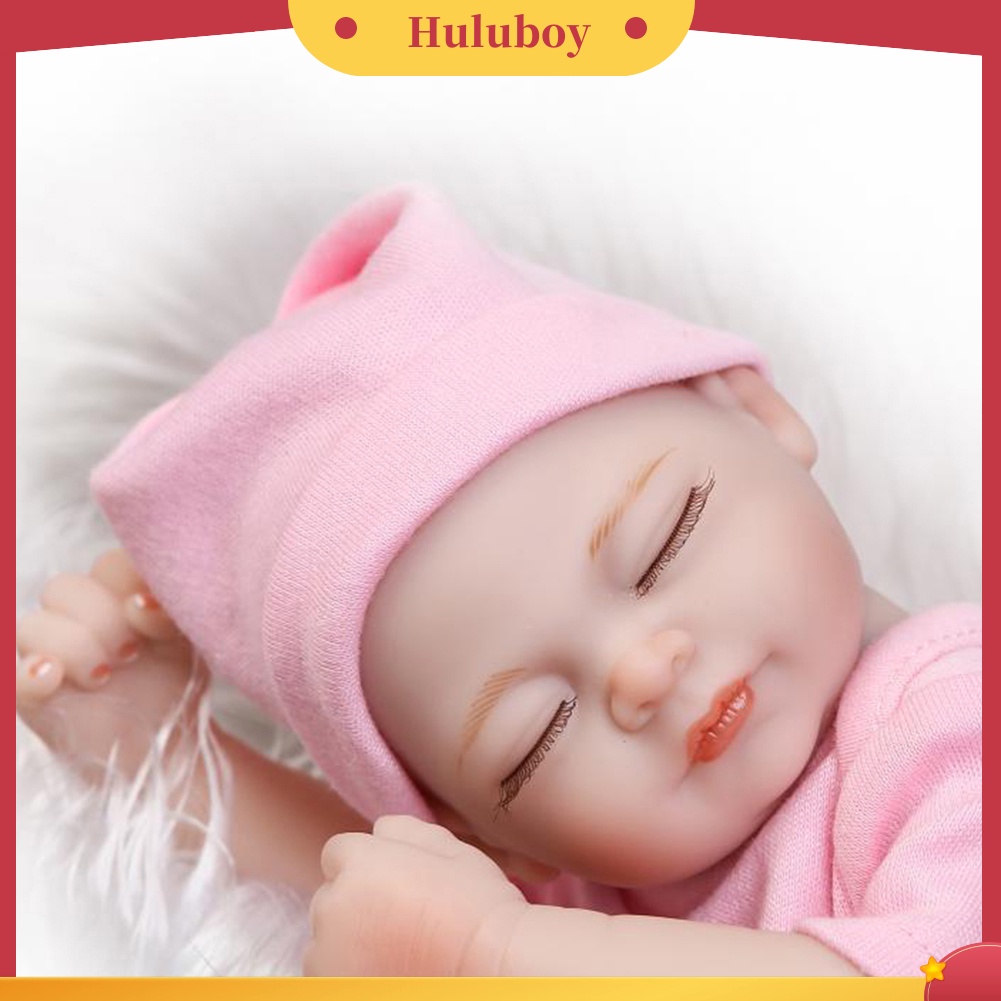 {In Stock} 10inci Silikon Lembut Imut Reborn Bayi Perempuan Newborn Lovely Girl Mainan Manusia Hidup