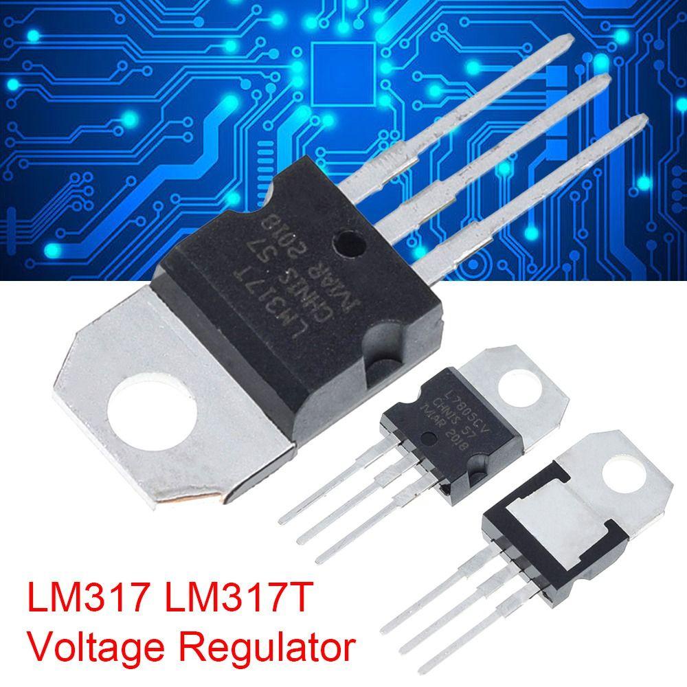 Populer 20pcs LM317 LM317T Komponen Elektronik Dapat Disesuaikan 1.5A TO-220