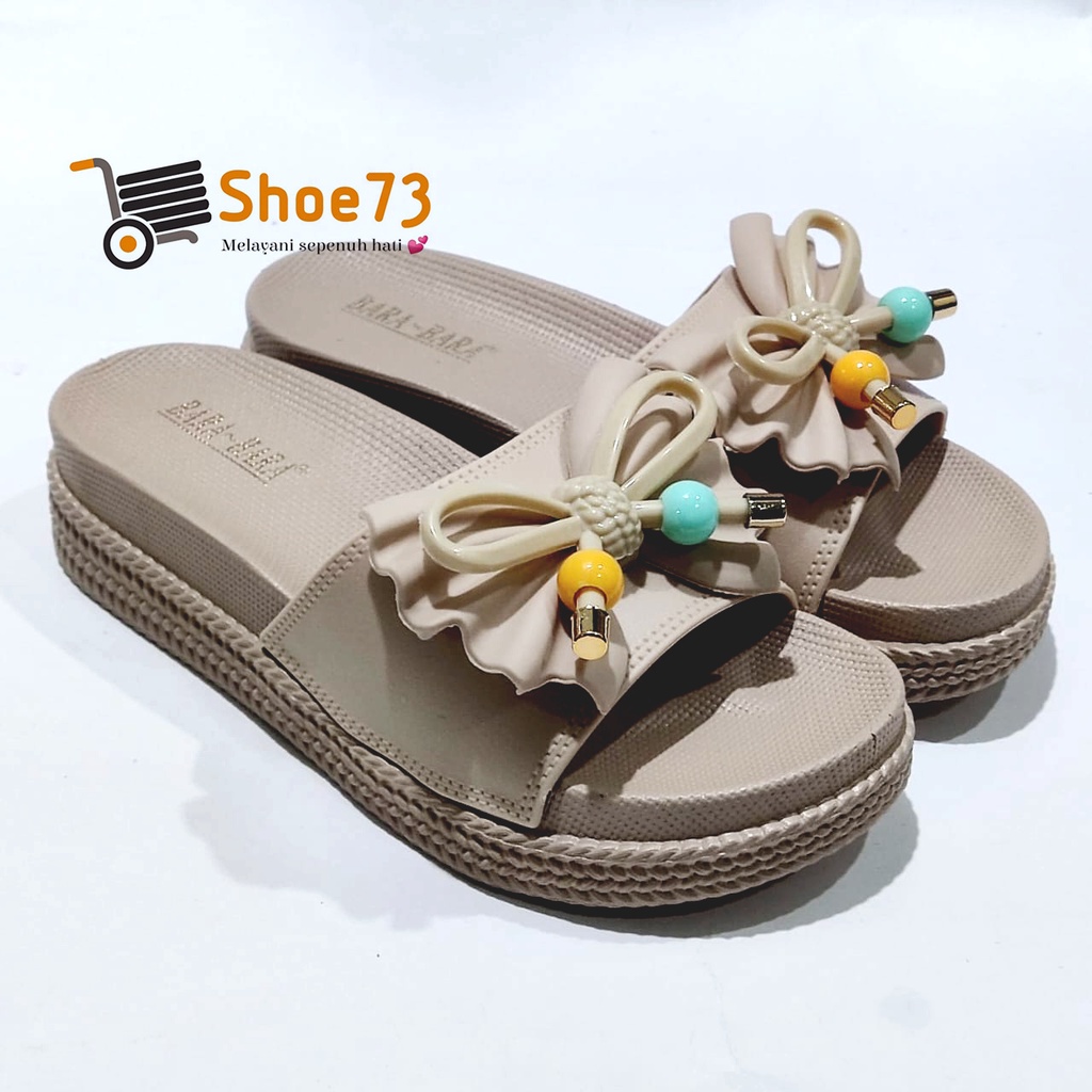 BARA BARA JSL 895 V-26 SIZE 36-40 ORIGINAL l Sandal Selop pita jelly wanita l Sendal kokop cewek impor