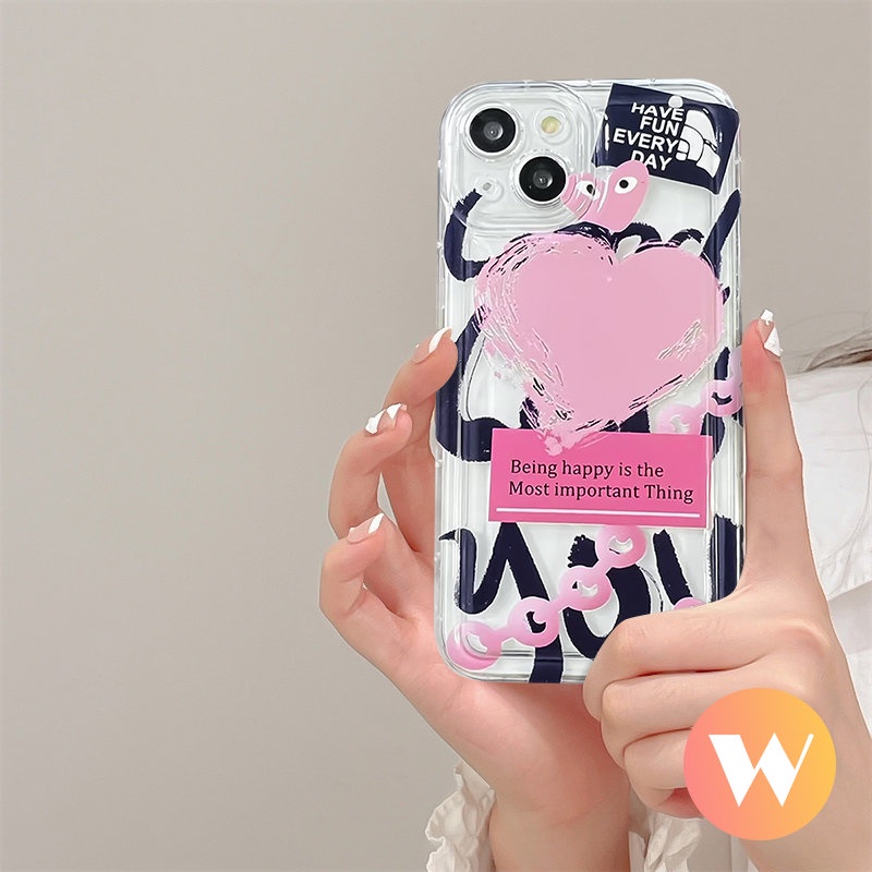 Trendy Comme des Garcons Case Redmi 10A 9A A1 10 9T 9C NFC Redmi Note 11 11s 9 10s 10 Note11 Note9 Note10 Note10s Lembut Tpu Bening Airbag Shockproof Love Heart Cover