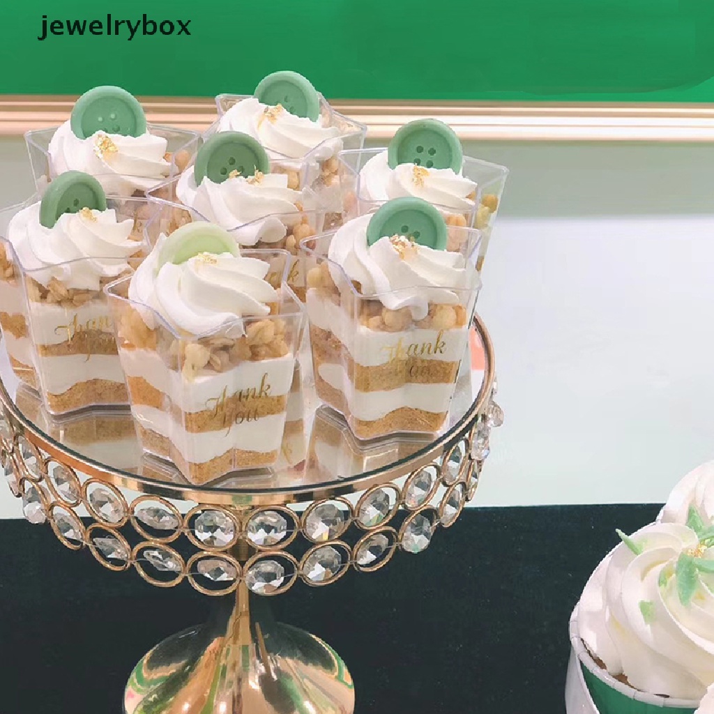 [jewelrybox] 5/10pcs 70ml Pentagram Shaped Mousse Cup Plastik Transparan Dessert Bowl Butik
