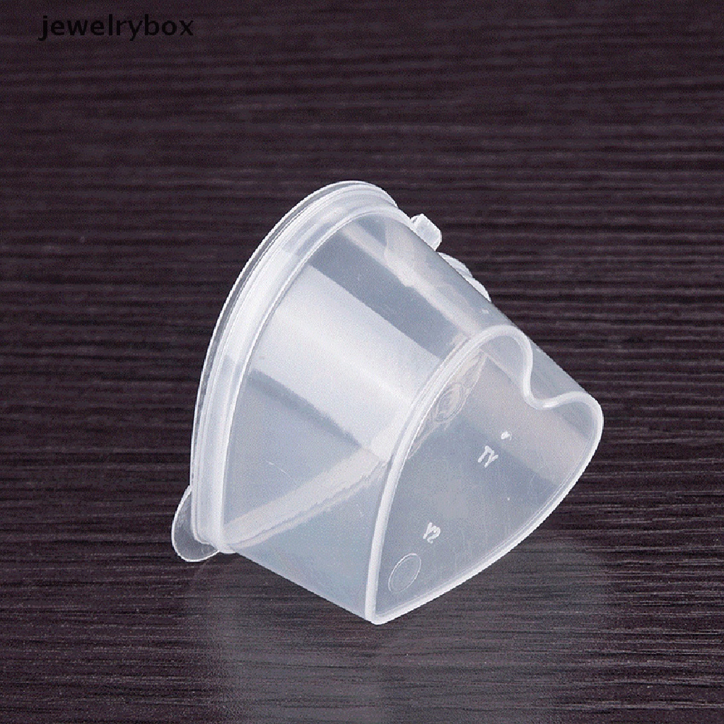 [jewelrybox] 10pcs 40ml Plastik Sekali Pakai Takeaway Sauce Cup Wadah Reusable Kotak Makanan Butik