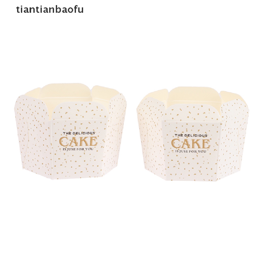 [tiantianbaofu] 100 Pcs Hari Anak Hexagon Cupcake Paper Cups Muffin Liners Baking Cups Butik