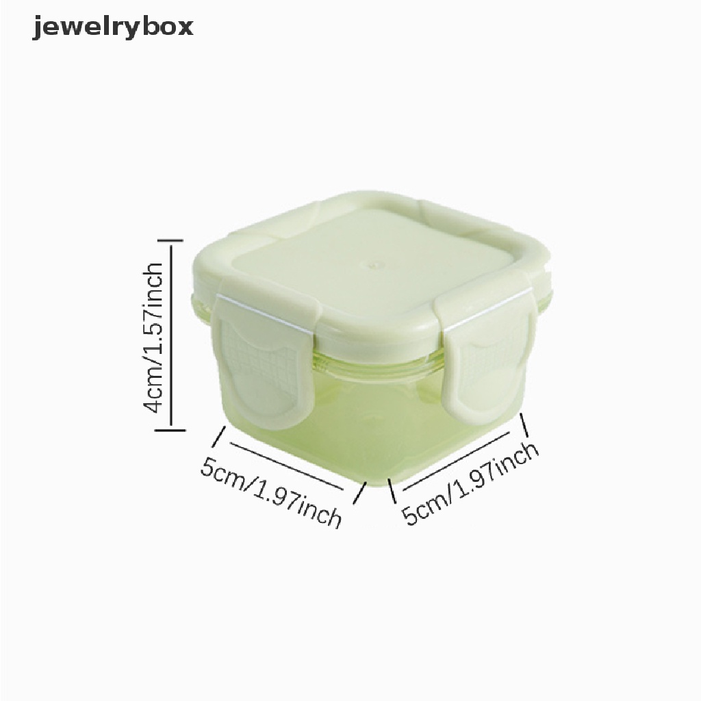 [jewelrybox] 60ml Leak Proof Reusable Food Storage Wadah Plastik Aksesoris Dapur Butik