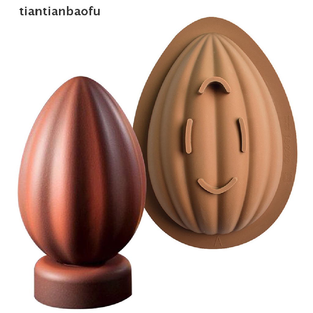 [tiantianbaofu] 1/2pcs Silicone Bakeware Egg Chocolate Mold Easter Setengah-Bulat Egg Mousse Mold Butik