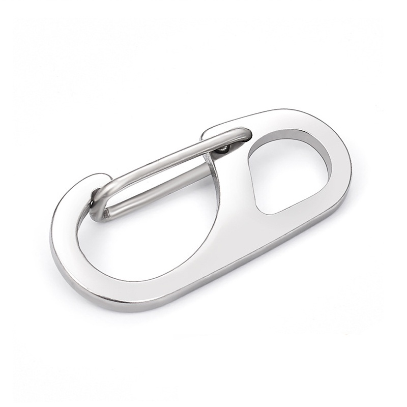 [Harga Grosir] [Unggulan] Kait Gesper Kunci Mini Tactical Spring Carabiner Ransel Clasp Outdoor Camping Tools Stainless Steel Gantungan Kunci Gesper Key-Lock Buckle Clips