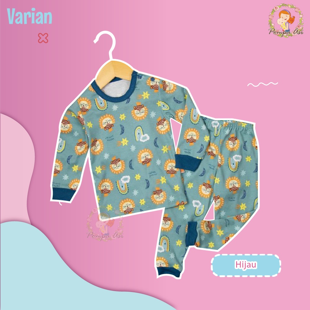 Setelan Piyama Pajamas Panjang Velvet Junior Anak 2-9 Tahun Termurah By Mallpompaasi