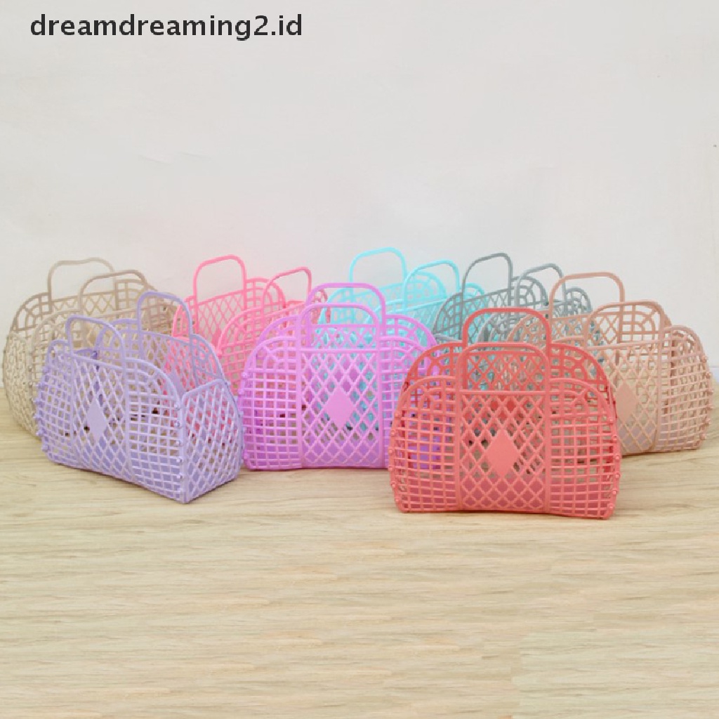 (hot) Keranjang Shower Dapat Dilepas Keranjang Mandi Plastik Bathroom Hollow Wash Storage Basket//