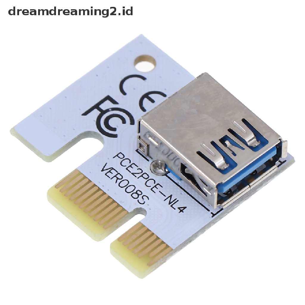 (hot) Usb 3.0 PCI-E 1X Ke 16X Kabel Ekstensi Mining PCI-E Extended Line Card Adapter//