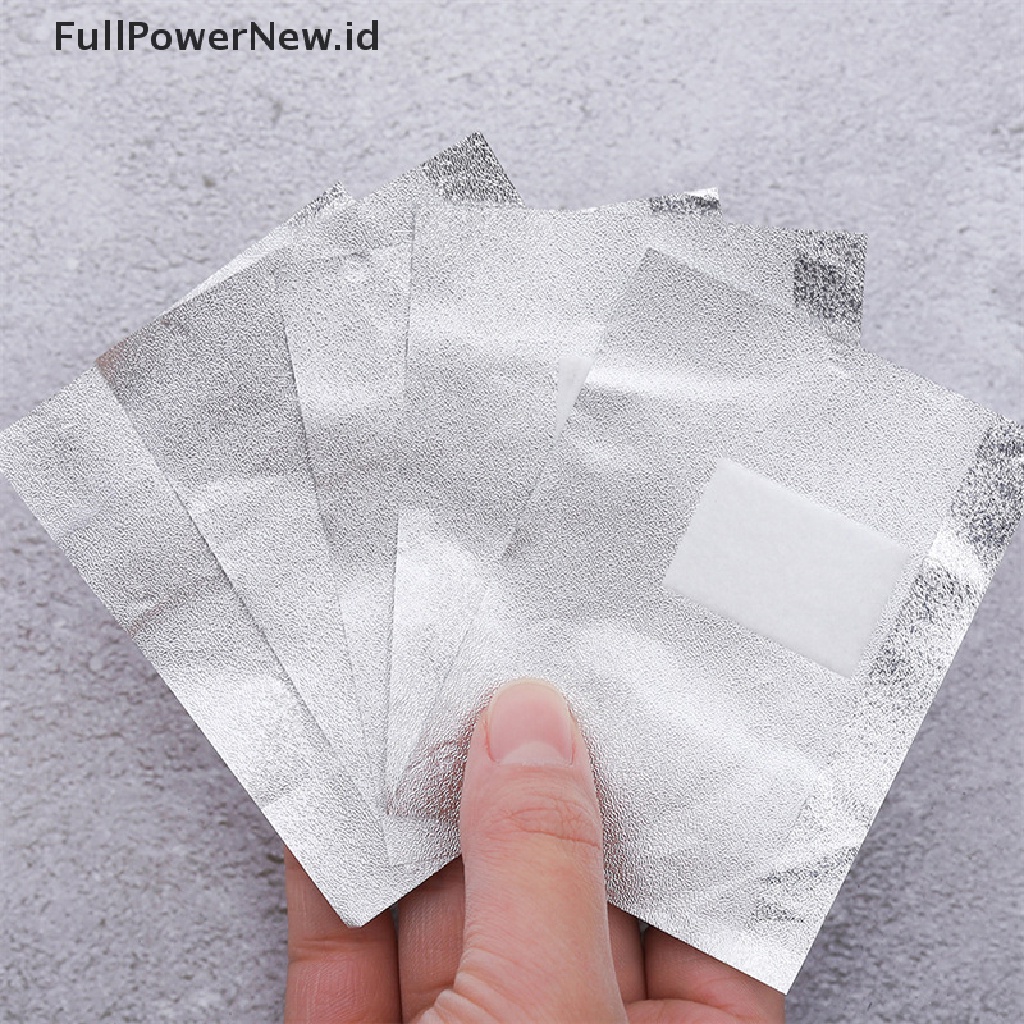 Power 50/100PCS Aluminium Foil Bungkus Kuku Art Soak Off Gel Remover Manicure Cleaner ID