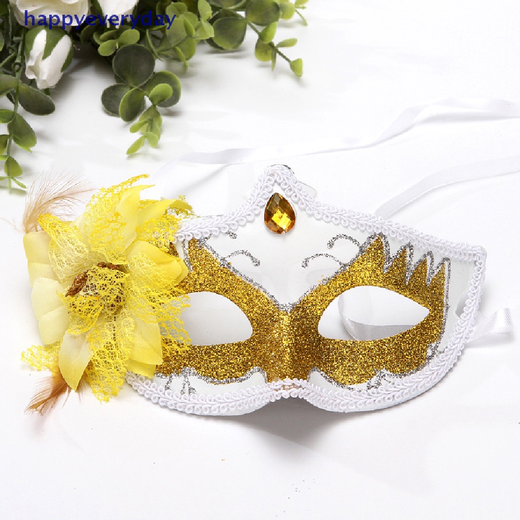 [happy] Kostum Kerudung Masker Sexy Lady Dance Party Diamond Venetian Mask Cosplay Party [ID]