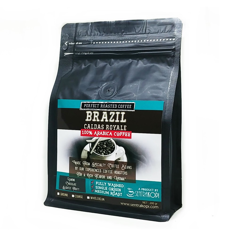 

Brazil Arabica Coffee 200 Gr - Bubuk / Biji - Kopi Arabika Premium